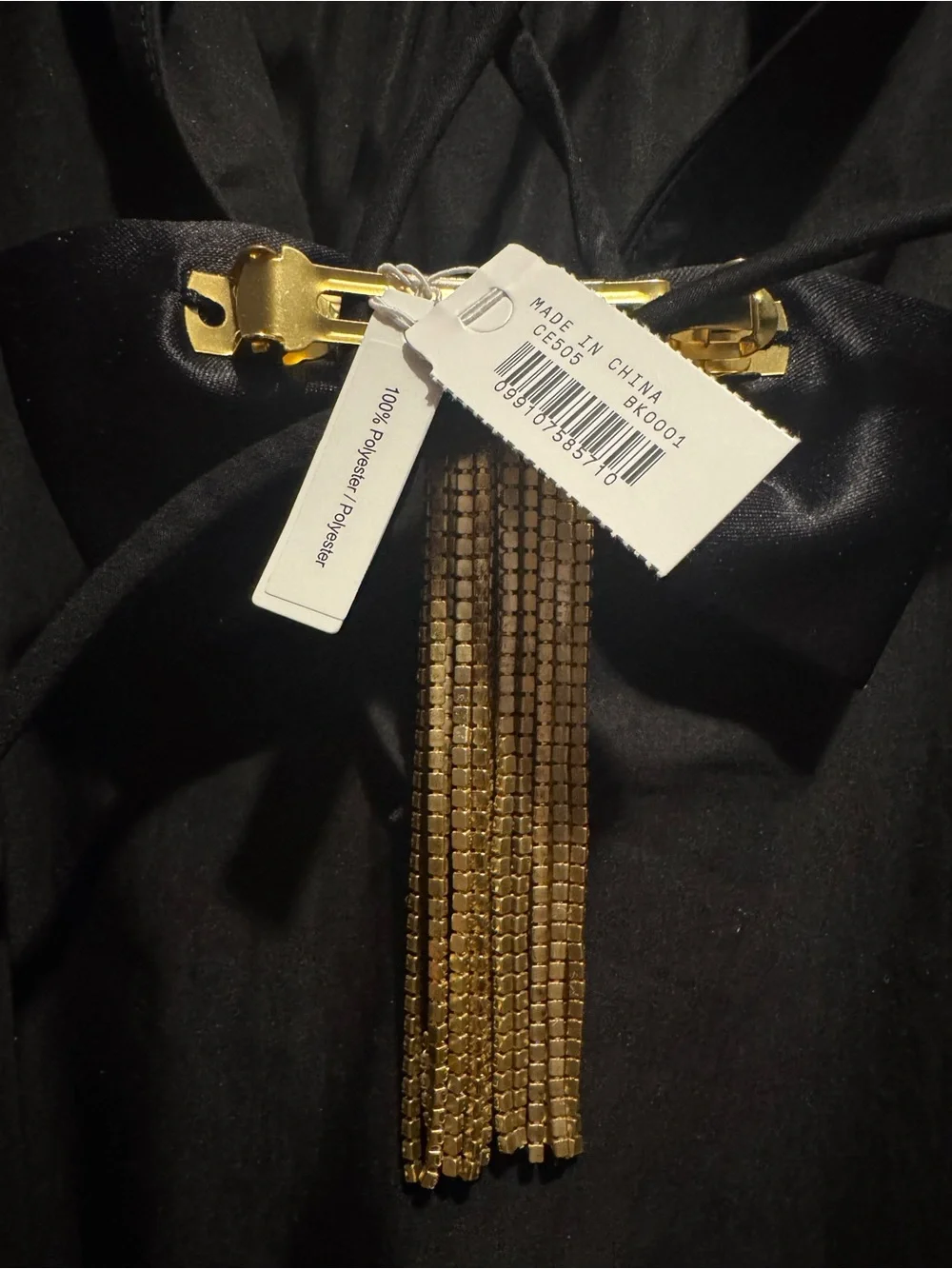 NWT J.Crew satin and rhinestone hair bow (Item CE505)
